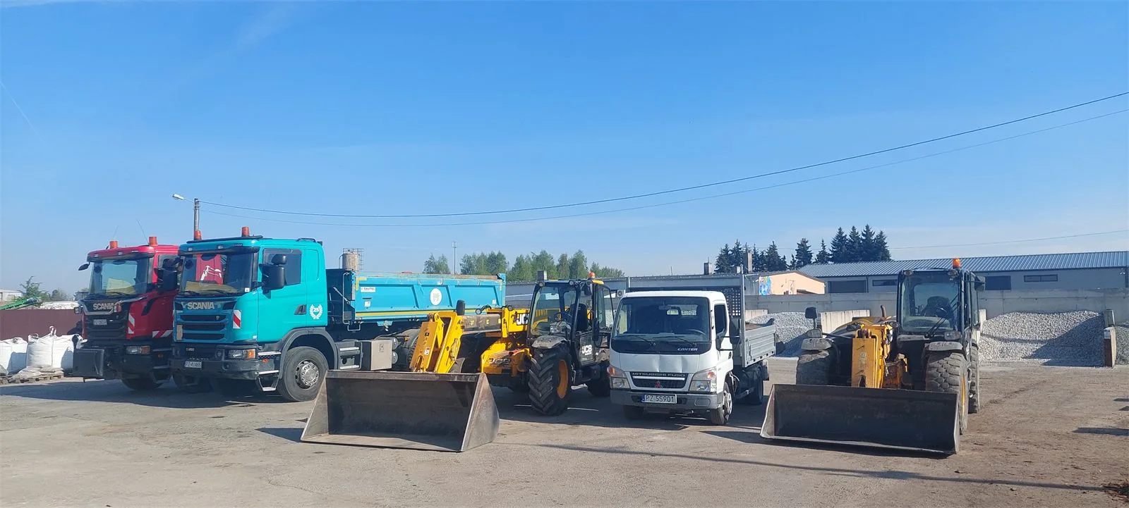 Transport i usługi, przykład materiału z placu STENAR